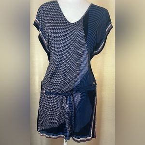 Charlotte Rouse L Navy/Blue/White Elastic Waist